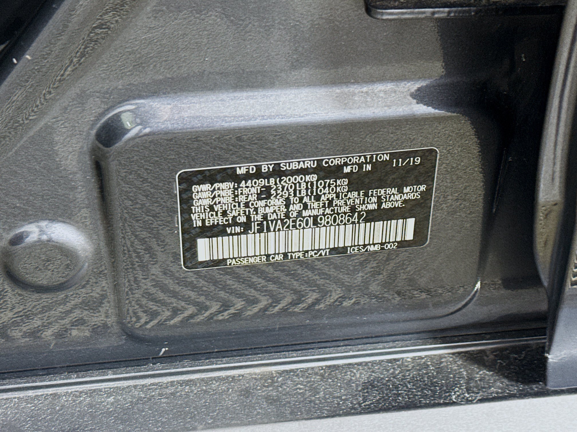 Used 2020 Subaru WRX STI w/ Popular Package #3 (IZT) AWD/4WD image 40