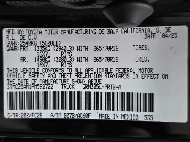 Used 2023 Toyota Tacoma 4x4 Double Cab w/ Trail Edition image 41