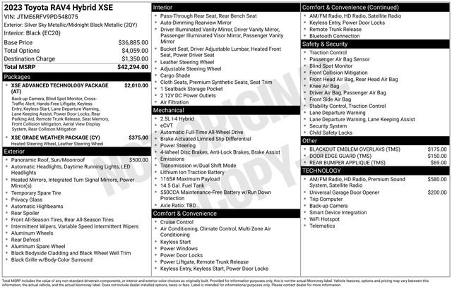 Used 2023 Toyota RAV4 XSE image 39