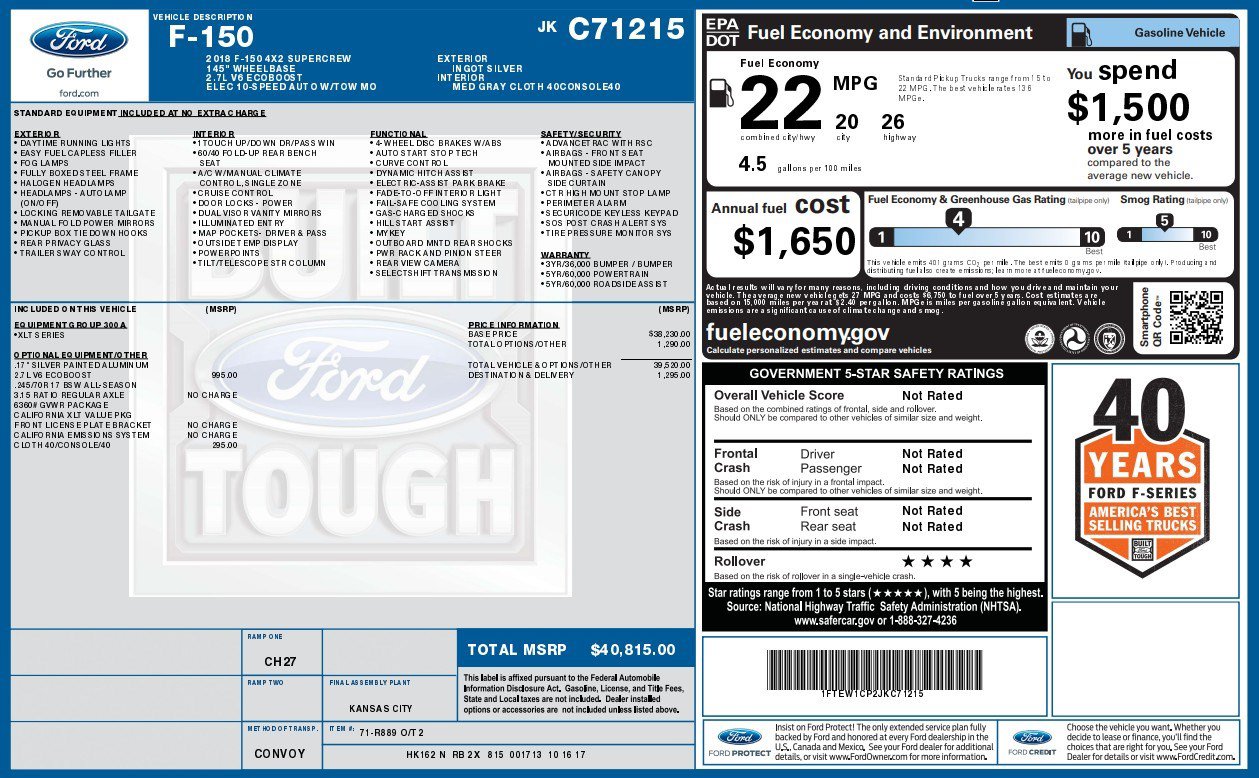 Used 2018 Ford F150 XLT RWD image 4