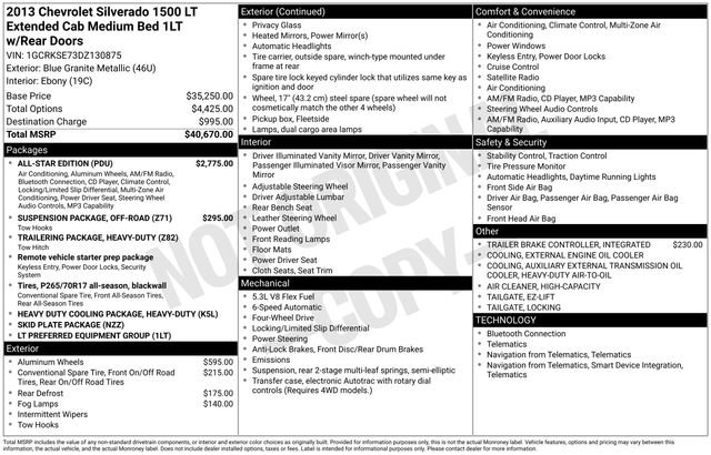 Used 2013 Chevrolet Silverado 1500 LT w/ All-Star Edition image 3