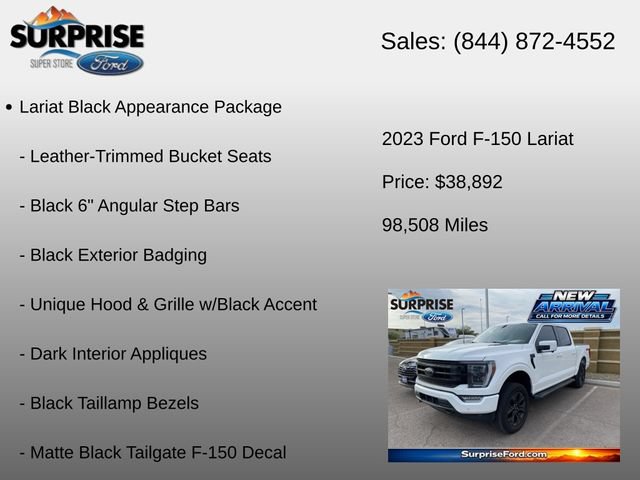 Used 2023 Ford F150 Lariat w/ Equipment Group 502A High AWD/4WD image 6