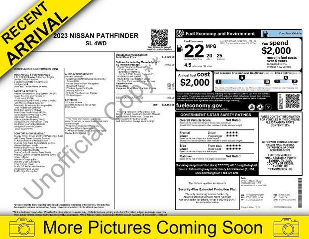 Certified 2023 Nissan Pathfinder SL w/ SL Premium Package