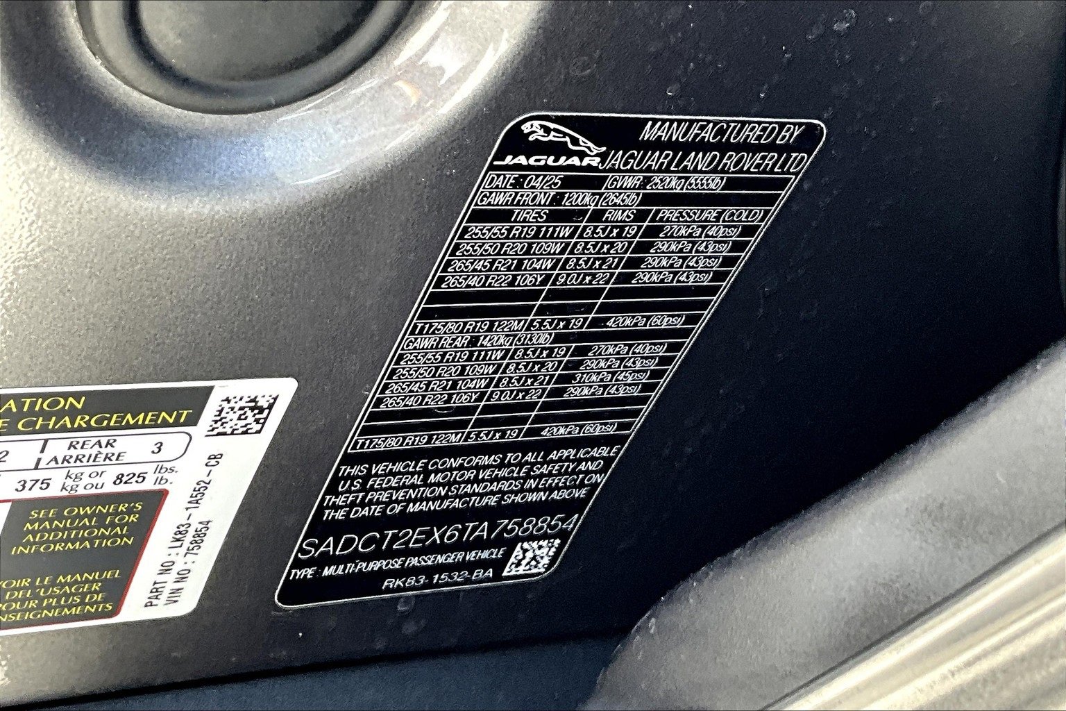 New 2026 Jaguar F-PACE R-Dynamic S image 13