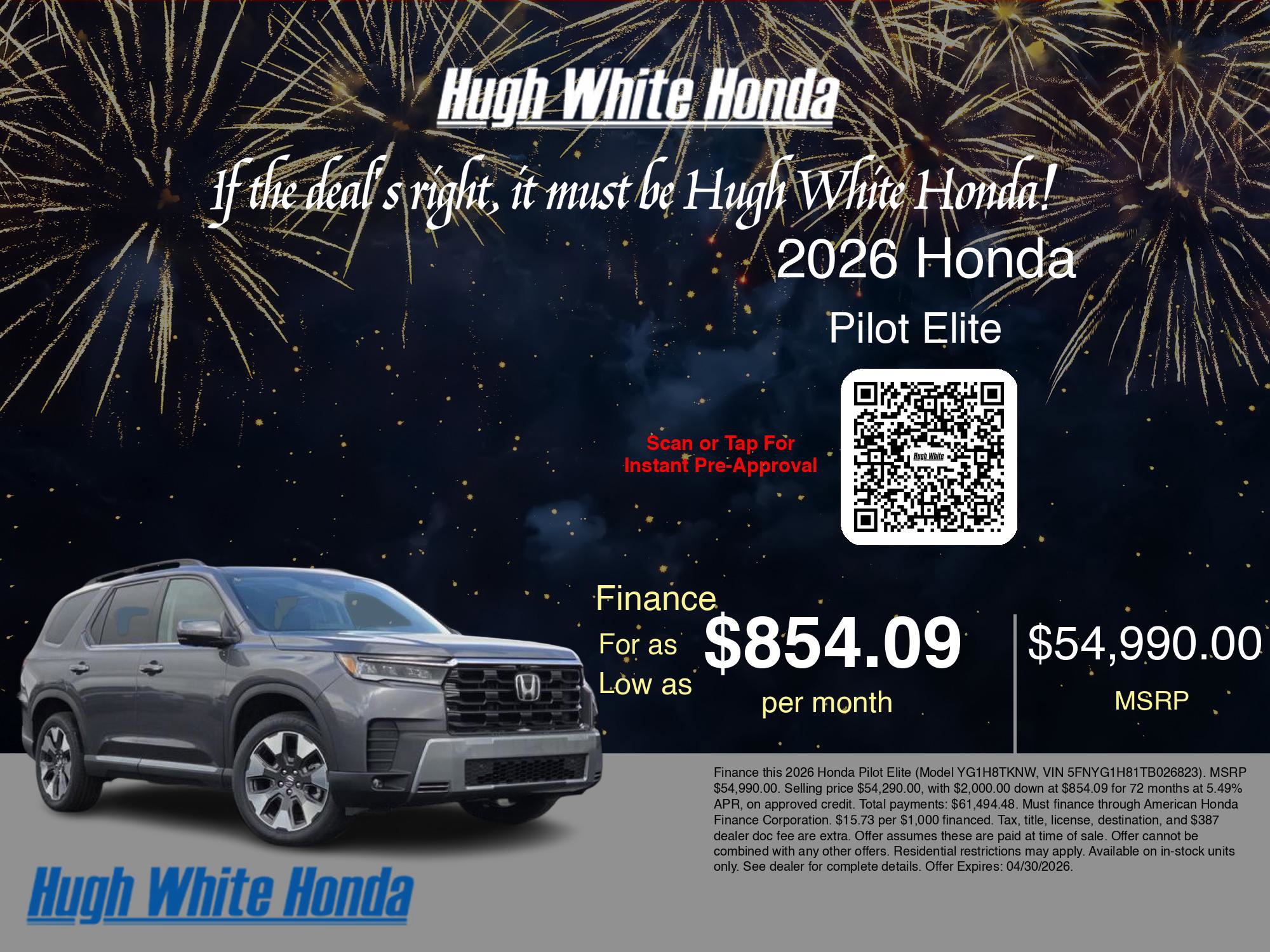 New 2026 Honda Pilot Elite image 6