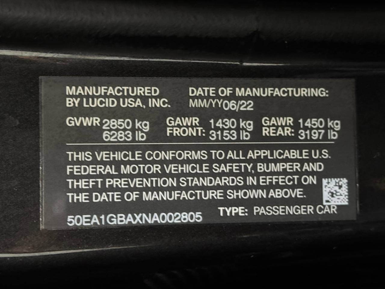 Used 2022 Lucid Air Grand Touring image 83