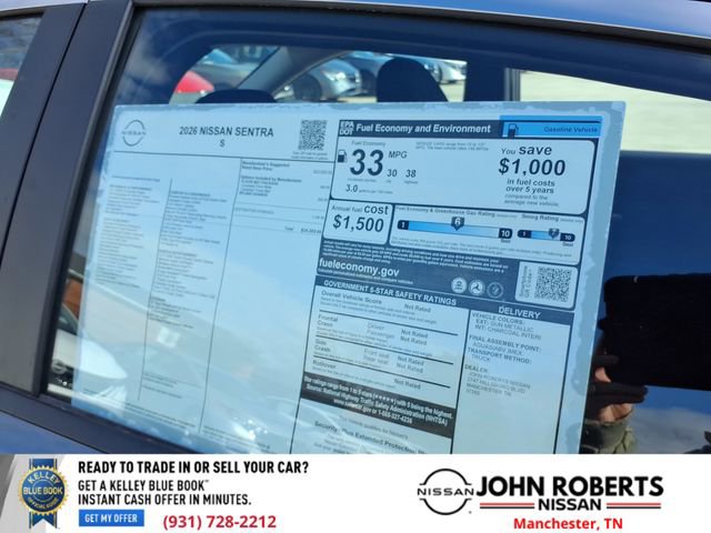 New 2026 Nissan Sentra S w/ Floor Mat Package image 20