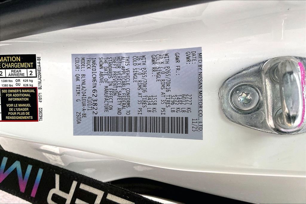 New 2026 Nissan Frontier S w/ S Utility Package image 44