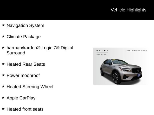 Certified 2023 Volvo XC40 B5 Ultimate w/ Climate Package AWD/4WD image 5