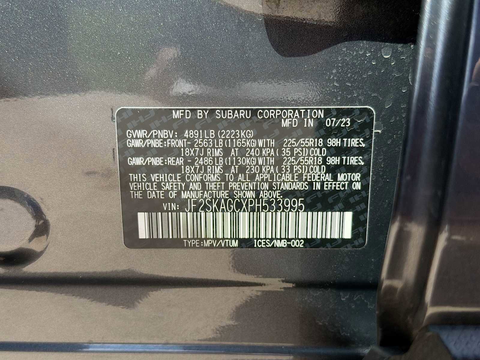 Certified 2023 Subaru Forester Sport w/ Popular Package #3 AWD/4WD image 30