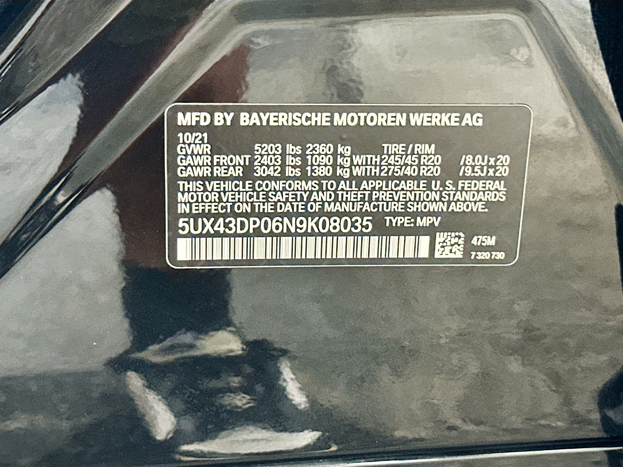 Certified 2022 BMW X3 sDrive30i w/ M Sport Package image 35