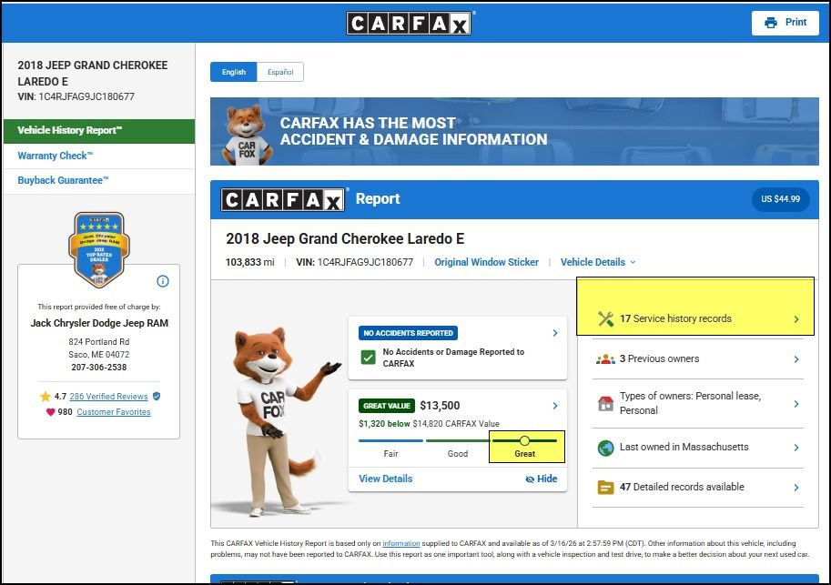 Used 2018 Jeep Grand Cherokee Laredo image 12