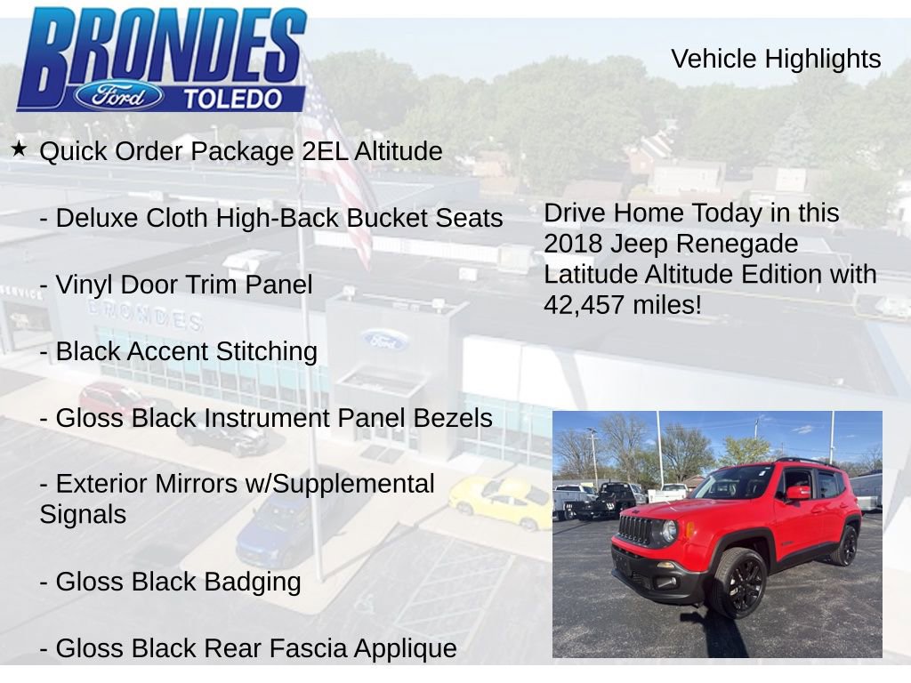 Used 2018 Jeep Renegade Altitude AWD/4WD image 5