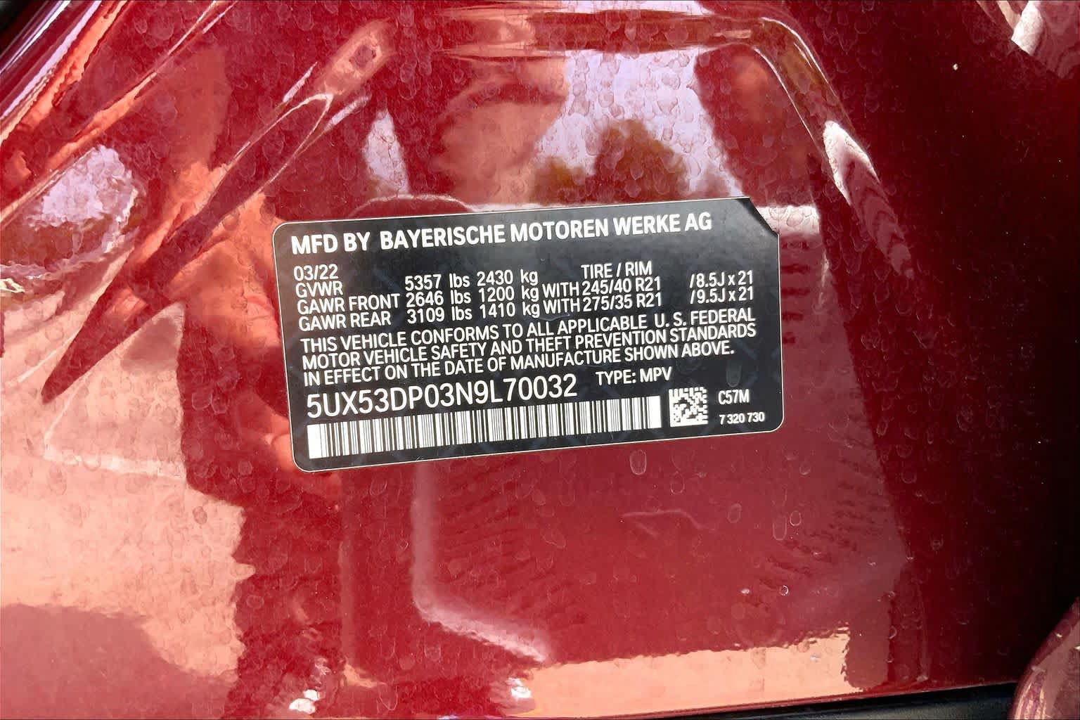 Used 2022 BMW X3 xDrive30i w/ Premium Package 2 AWD/4WD image 34