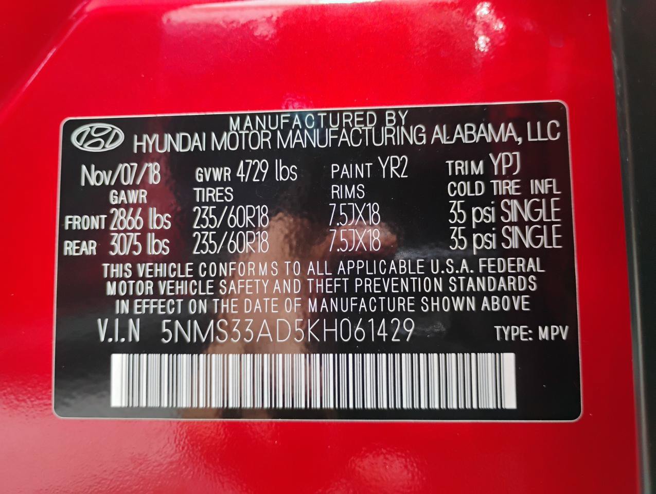 Used 2019 Hyundai Santa Fe SEL FWD image 98
