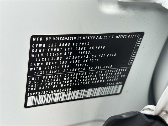 Certified 2022 Volkswagen Taos SE w/ Panoramic Sunroof Package image 15