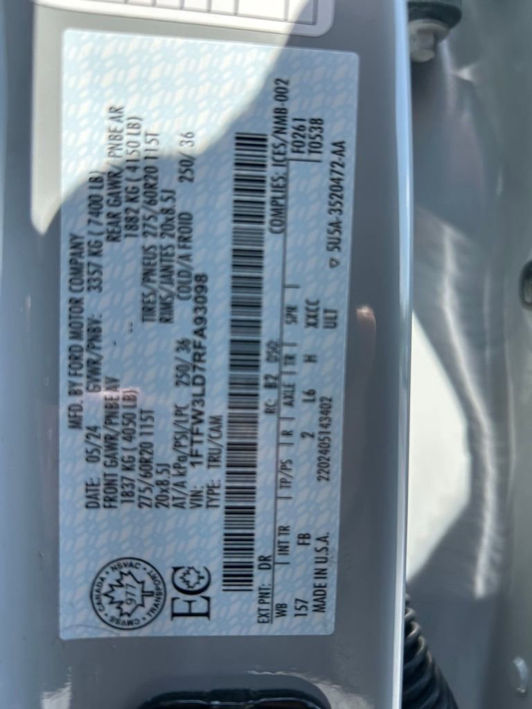 Used 2024 Ford F150 XLT w/ Equipment Group 302A MID AWD/4WD image 18