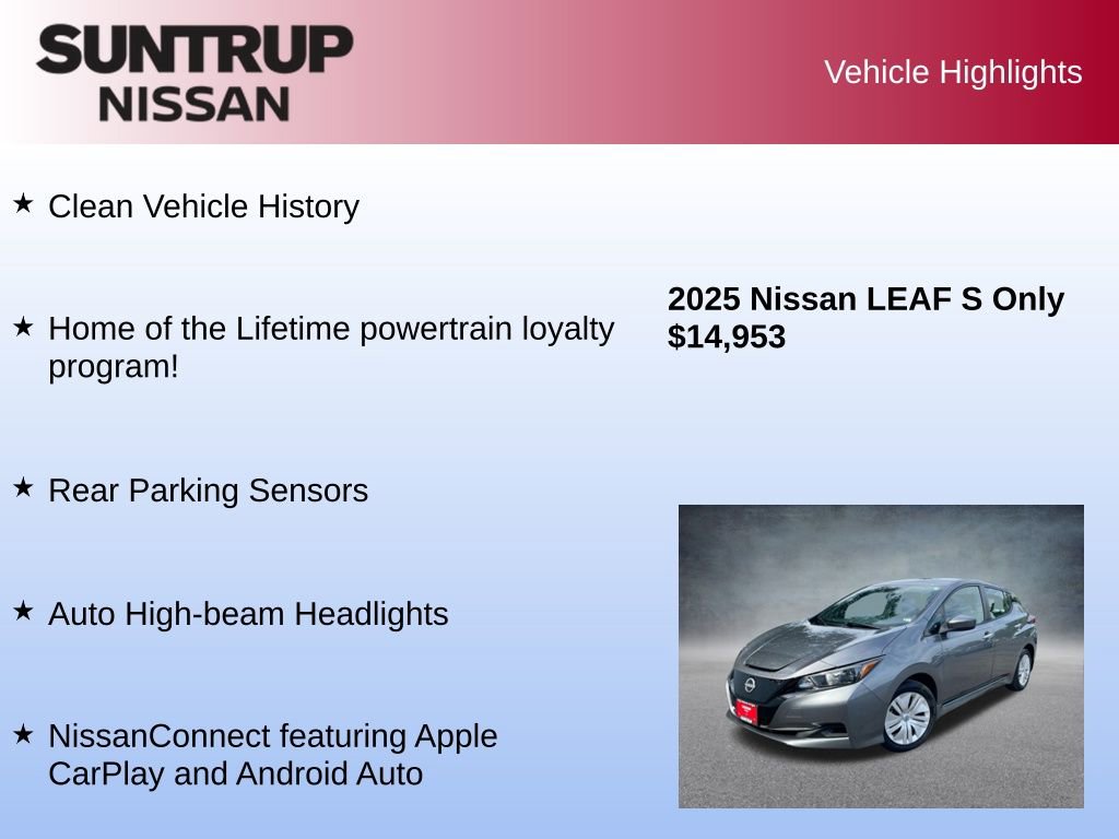 Used 2025 Nissan Leaf S image 8