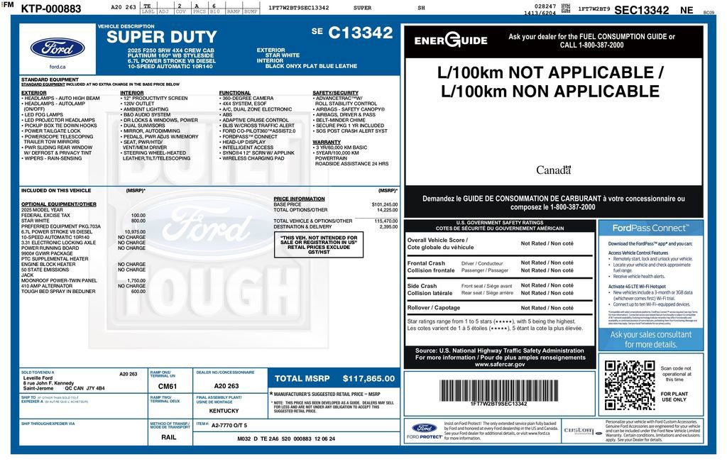 Used 2025 Ford F250 Platinum AWD/4WD image 3