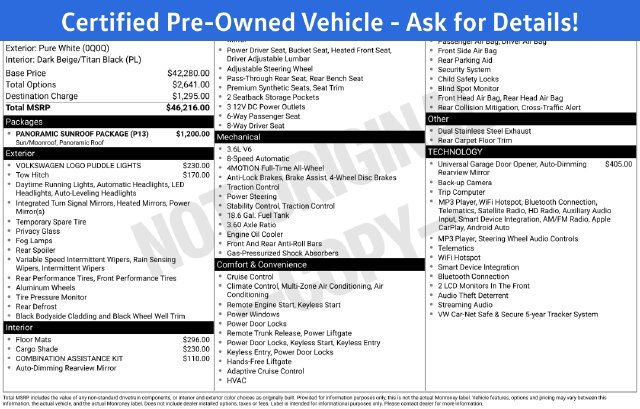 Certified 2023 Volkswagen Atlas Cross Sport SE w/ Panoramic Sunroof Package AWD/4WD image 6