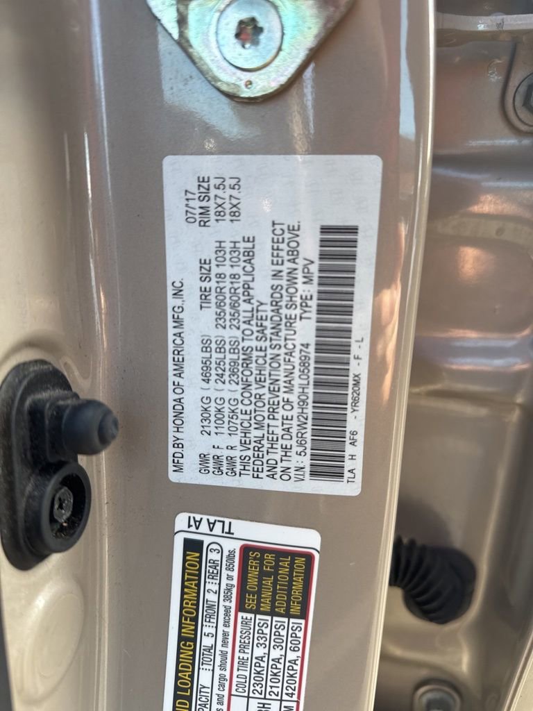 Certified 2017 Honda CR-V Touring image 27