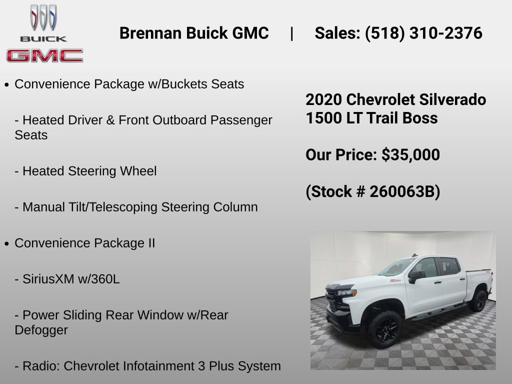 Certified 2020 Chevrolet Silverado 1500 LT Trail Boss AWD/4WD image 12