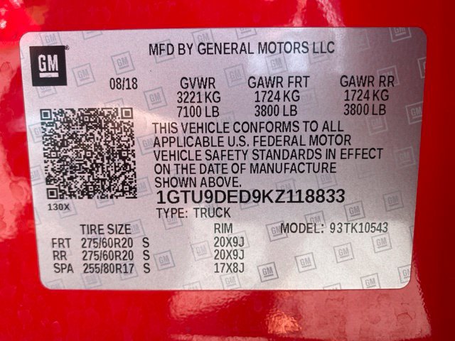 Used 2019 GMC Sierra 1500 SLT w/ SLT Premium Plus Package AWD/4WD image 62