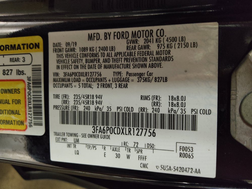 Used 2020 Ford Fusion SEL FWD image 33