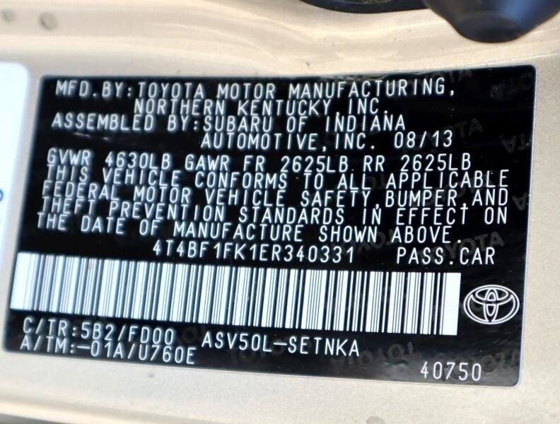 Used 2014 Toyota Camry LE FWD image 22