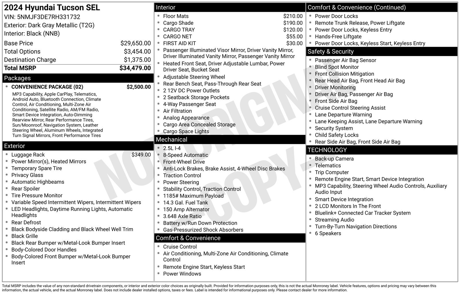 Certified 2024 Hyundai Tucson SEL w/ Convenience Package FWD image 28
