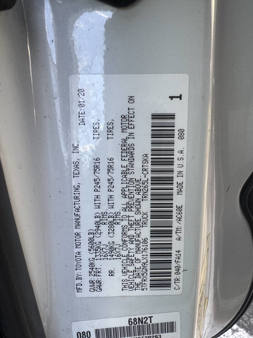 Used 2020 Toyota Tacoma SR image 41