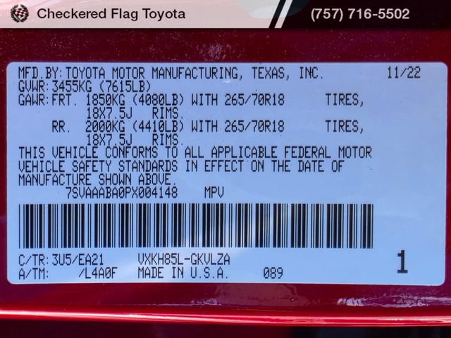 Used 2023 Toyota Sequoia Limited w/ TRD Off-Road Package AWD/4WD image 24