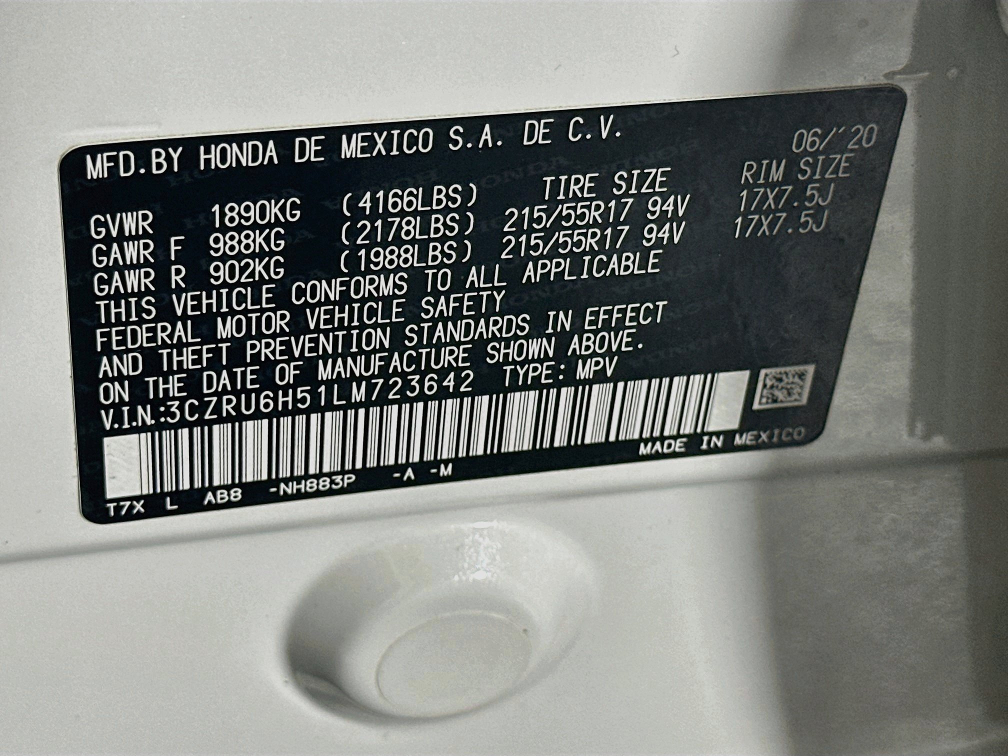 Used 2020 Honda HR-V EX image 12