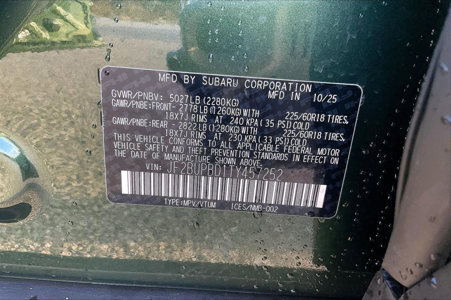 New 2026 Subaru Outback Premium image 12