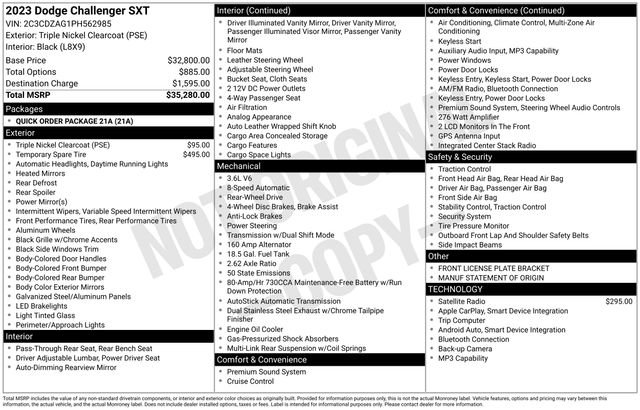Used 2023 Dodge Challenger SXT image 29