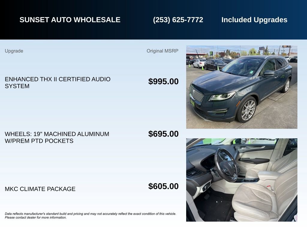Used 2019 Lincoln MKC Reserve w/ MKC Climate Package FWD image 8