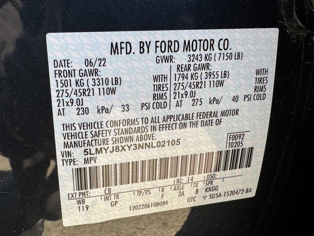 Used 2022 Lincoln Aviator Grand Touring w/ Equipment Group 301A image 33