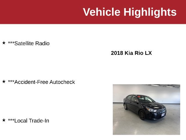 Used 2018 Kia Rio LX FWD image 10