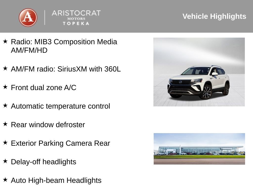 Used 2024 Volkswagen Taos SE FWD image 2