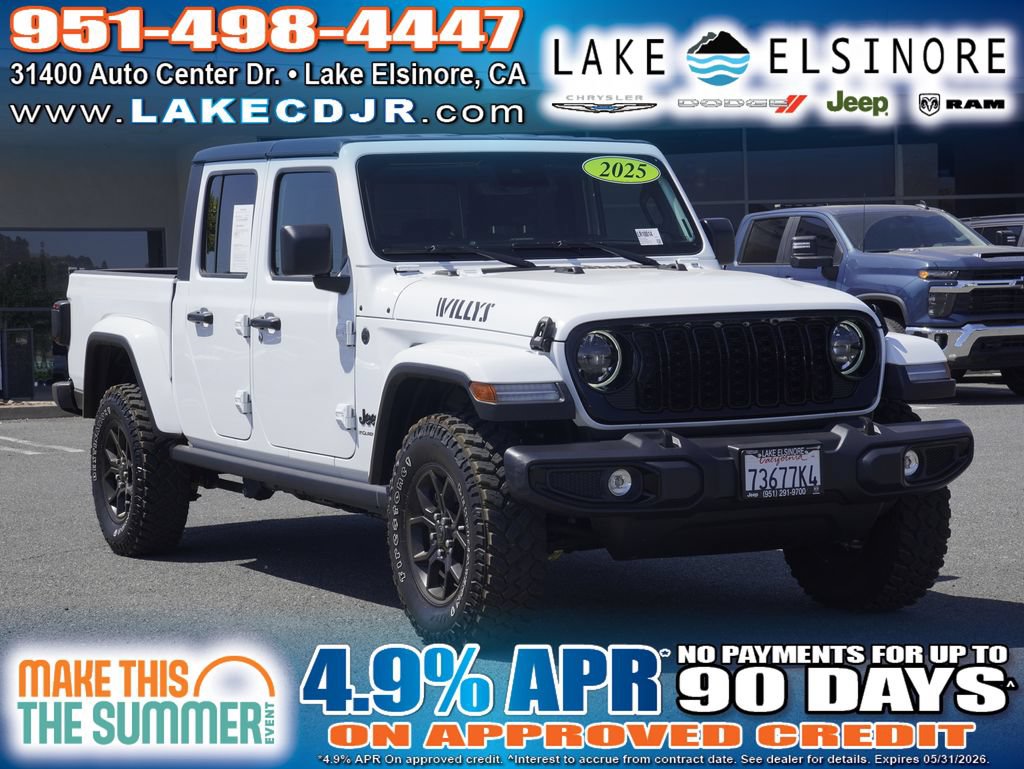 Certified 2025 Jeep Gladiator Sport AWD/4WD image 1