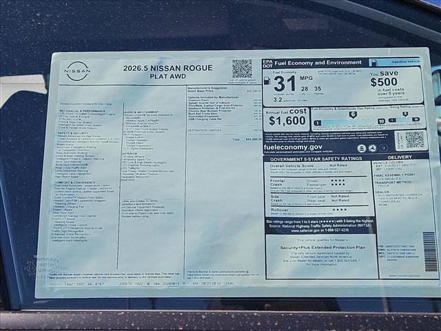 New 2026 Nissan Rogue Platinum AWD/4WD image 18