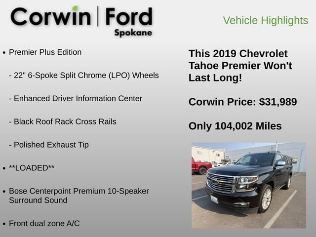 Used 2019 Chevrolet Tahoe Premier w/ Premier Plus Edition AWD/4WD image 12