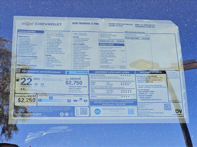 New 2026 Chevrolet Traverse LT image 18