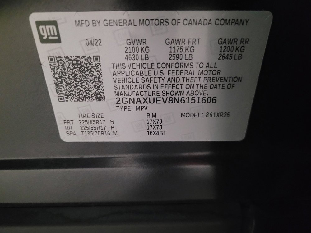 Used 2022 Chevrolet Equinox LT image 33