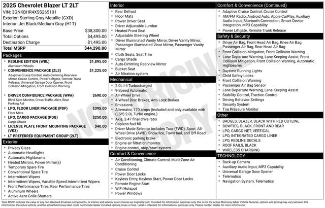 Used 2025 Chevrolet Blazer LT w/ Redline Edition image 12