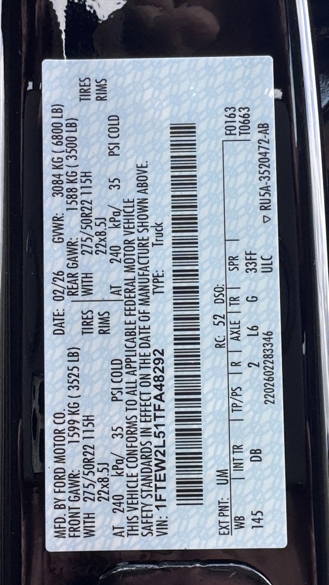 New 2026 Ford F150 STX w/ F-150 LOBO Package image 7