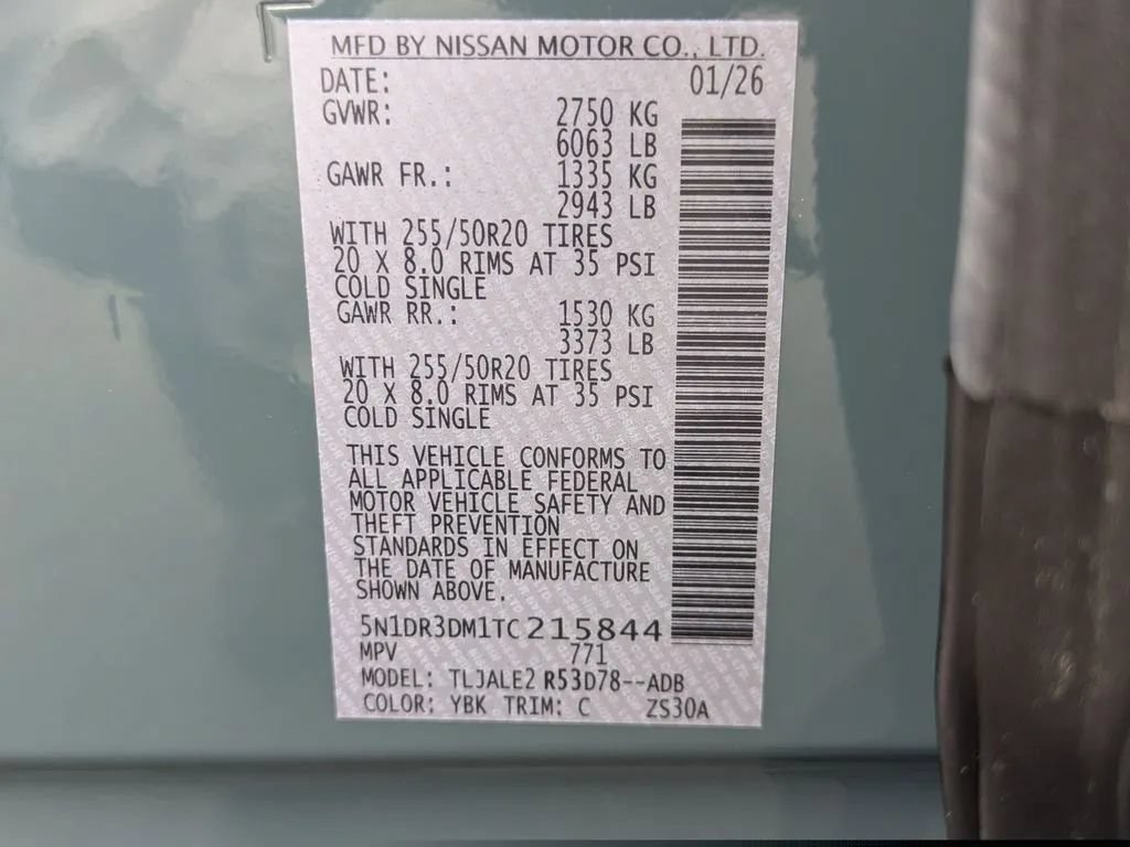 Certified 2026 Nissan Pathfinder Platinum w/ Cargo Package FWD image 29