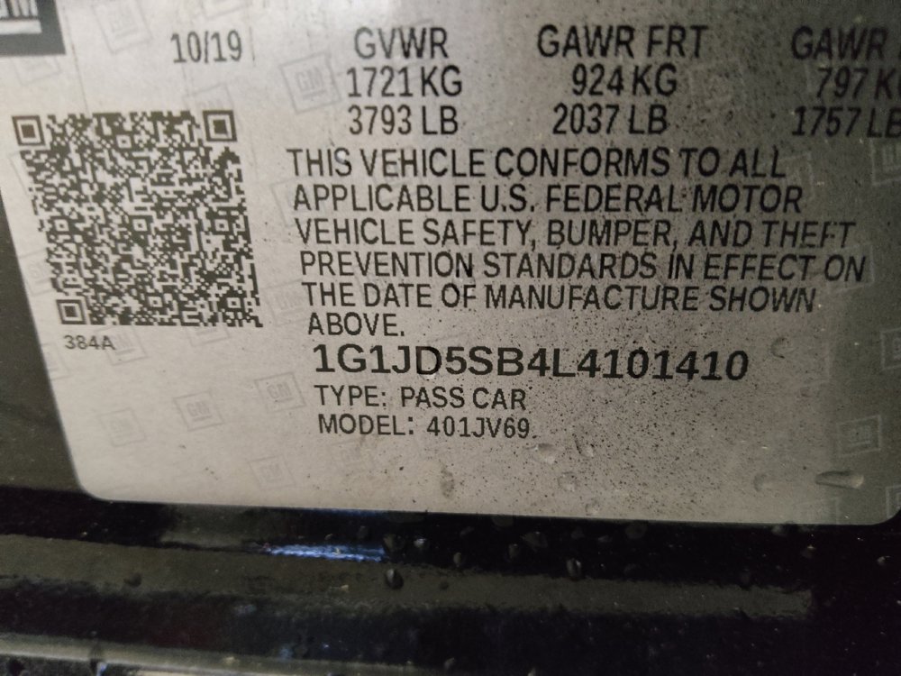 Used 2020 Chevrolet Sonic LT w/ Convenience Package FWD image 33