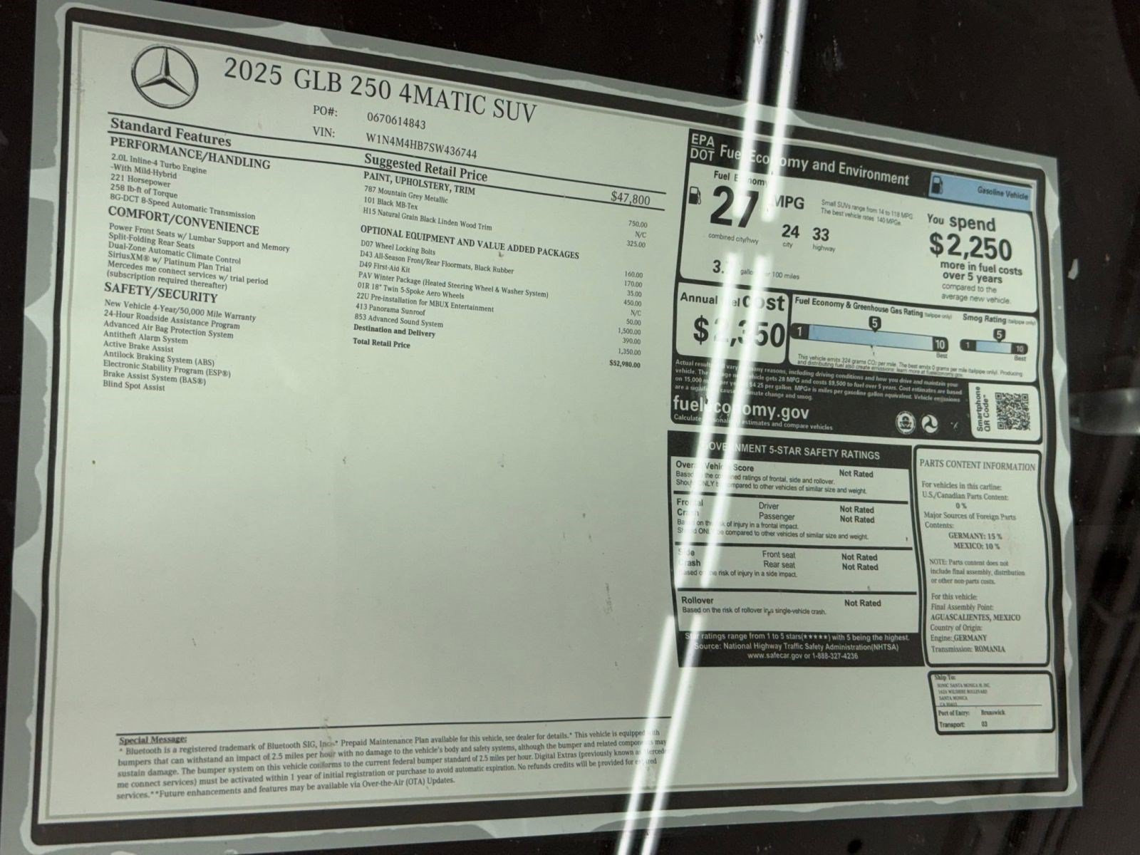 New 2025 Mercedes-Benz GLB 250 4MATIC image 33