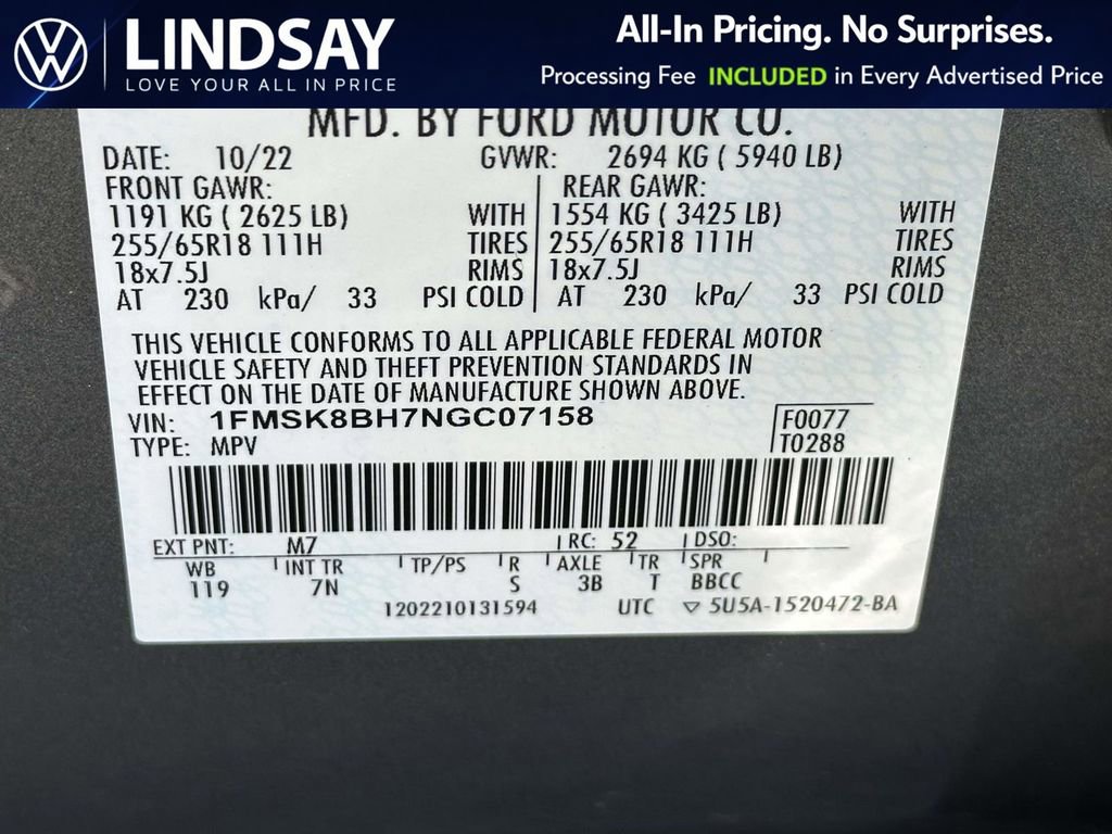 Used 2022 Ford Explorer 4WD image 28